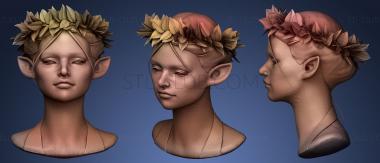3D model Forest Female Elf (STL)